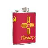 Vlag van Albuquerque, New Mexico Hip Flask Heupfles (Rechts)