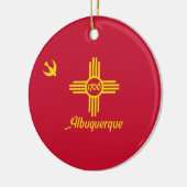 Vlag van Albuquerque (New Mexico) Keramisch Ornament (Links)