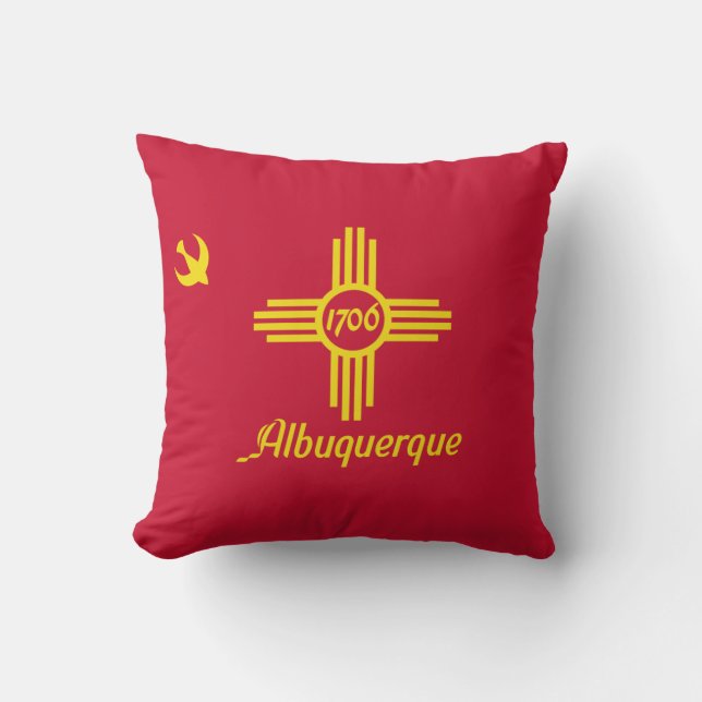 Vlag van Albuquerque (New Mexico) Kussen (Voorkant)