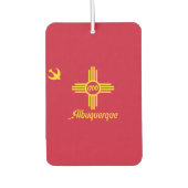 Vlag van Albuquerque, New Mexico Luchtverfrisser (Voorkant)