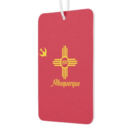 Vlag van Albuquerque, New Mexico Luchtverfrisser (Links)