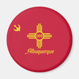 Vlag van Albuquerque (New Mexico) Magneet