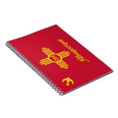 Vlag van Albuquerque (New Mexico) Notitieboek (Rechterzijde)