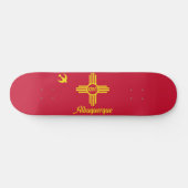 Vlag van Albuquerque (New Mexico) Persoonlijk Skateboard (Horizontaal)