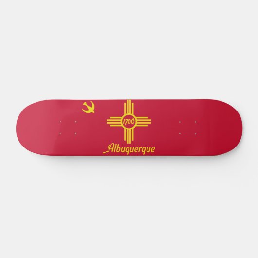 Vlag van Albuquerque, New Mexico Persoonlijk Skateboard (Horizontaal)