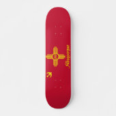 Vlag van Albuquerque, New Mexico Persoonlijk Skateboard (Voorkant)