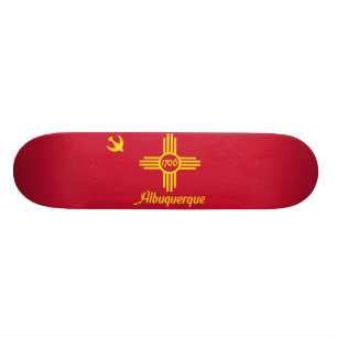 Vlag van Albuquerque, New Mexico Persoonlijk Skateboard