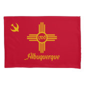 Vlag van Albuquerque, New Mexico Pillowcase Kussensloop (Voorkant)
