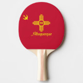 Vlag van Albuquerque, New Mexico Ping-Pong Paddle Tafeltennisbatje (Voorkant)