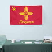 Vlag van Albuquerque (New Mexico) Spandoek (Beurs)