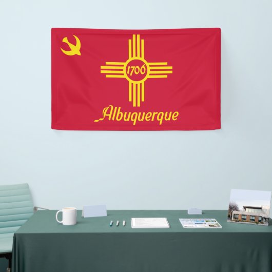 Vlag van Albuquerque (New Mexico) Spandoek (Beurs)