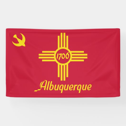 Vlag van Albuquerque (New Mexico) Spandoek (Horizontaal)