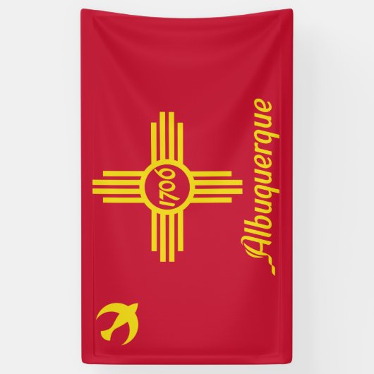 Vlag van Albuquerque (New Mexico) Spandoek (Verticaal)