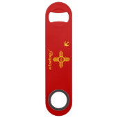 vlag van Albuquerque (New Mexico) Speed Flessenopener (Voorkant)