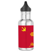 Vlag van Albuquerque, New Mexico Stainless Steel W Waterfles (Links)