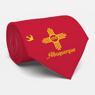 Vlag van Albuquerque (New Mexico) Stropdas