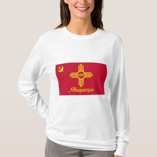 Vlag van Albuquerque (New Mexico) T-shirt (Voorkant)