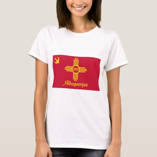 Vlag van Albuquerque (New Mexico) T-shirt (Voorkant)