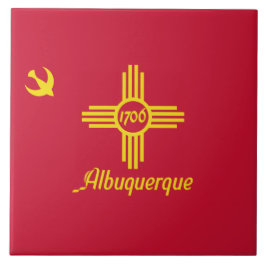 Vlag van Albuquerque (New Mexico) Tegeltje
