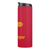 Vlag van Albuquerque, New Mexico Thermal Tumbler Thermosbeker (Geroteerd rechts)