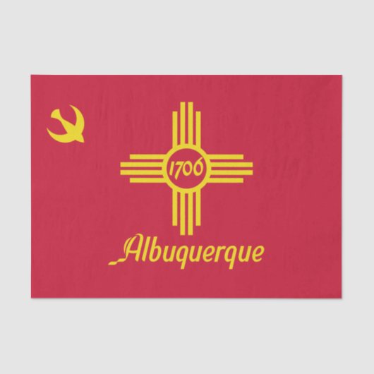 Vlag van Albuquerque (New Mexico) Tissuepapier (Voorkant)