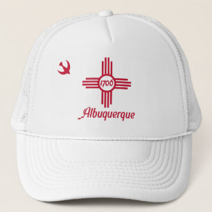 Vlag van Albuquerque, New Mexico Trucker Hat Pet