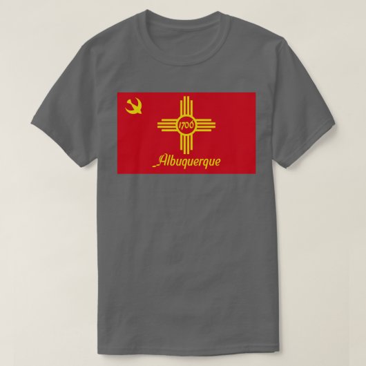 Vlag van Albuquerque T-shirt (Design voorkant)