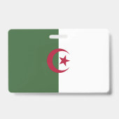 Vlag van Algerije Badge (Achterkant)