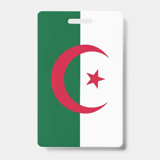 Vlag van Algerije Badge (Voorzijde)