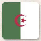 Vlag van Algerije Bier Onderzetter (Voorkant)