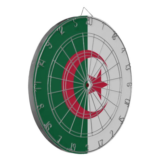 Vlag van Algerije Dartbord (Voorkant Links)