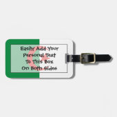 Vlag van Algerije Easy ID Bagagelabel (Voorkant horizontaal)