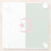 Vlag van Algerije Glazen Onderzetter (Achterkant)