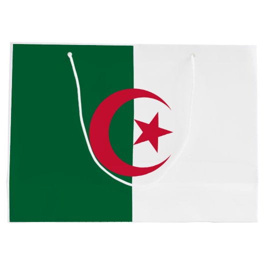 Vlag van Algerije Groot Cadeauzakje (Achterkant)