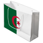 Vlag van Algerije Groot Cadeauzakje (Voorkant Gekanteld)