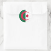 Vlag van Algerije Laptop Hoes Ronde Sticker (Tas)