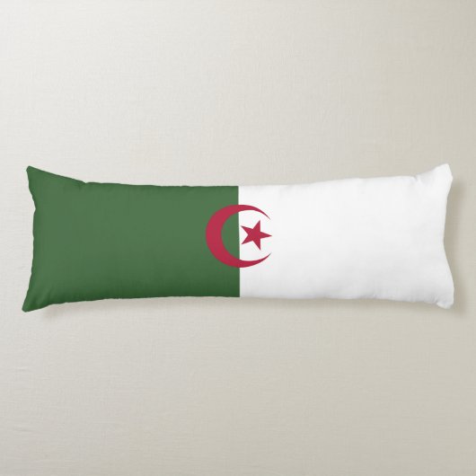 Vlag van Algerije Lichaamskussen (Voorkant)