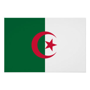 Vlag van Algerije Perfect Poster