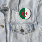 Vlag van Algerije Ronde Button 5,7 Cm (In situ)