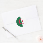 Vlag van Algerije Ronde Sticker (Envelop)