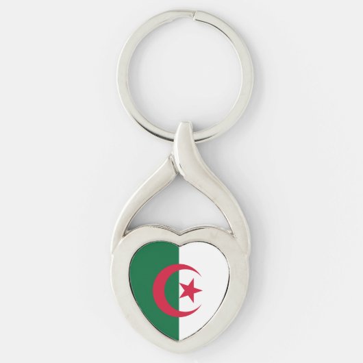 Vlag van Algerije Sleutelhanger (Voorkant)
