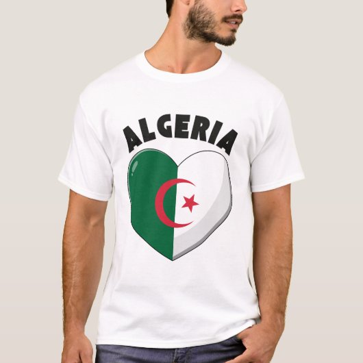 Vlag van Algerije T-shirt (Voorkant)