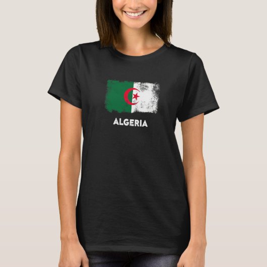 Vlag van Algerije   T-shirt (Voorkant)