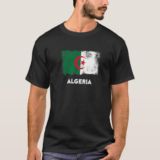 Vlag van Algerije   T-shirt (Voorkant)