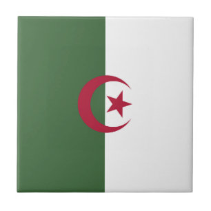 Vlag van Algerije Tegeltje