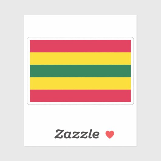 Vlag van Algiers (Al-Sharafīʼs Ottoman), Algerije Sticker (Vel)