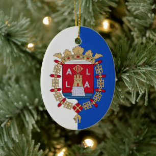 Vlag van Alicante, Spanje Keramisch Ornament