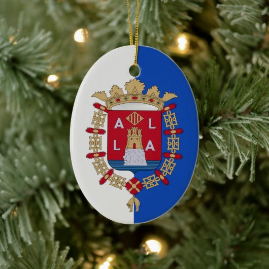 Vlag van Alicante, Spanje Keramisch Ornament (Boom)