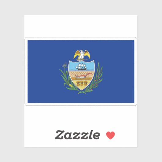 Vlag van Allegheny County, Pennsylvania Sticker (Vel)