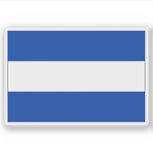 Vlag van Almelo, Nederland Sticker (Voorkant)